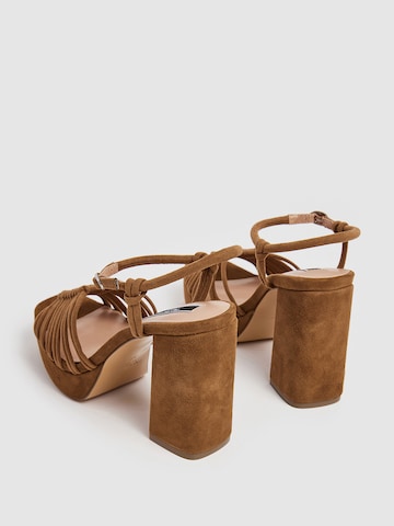 Pepe Jeans Strap Sandals 'Lenny Life' in Brown