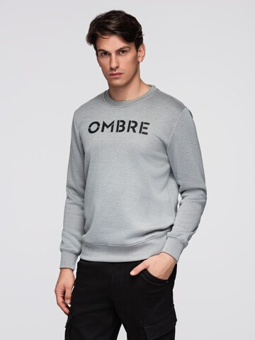 Ombre Sweatshirt 'B1711' in Grey: front