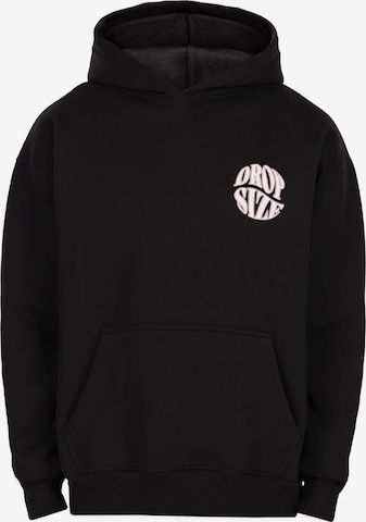 Sweat-shirt Dropsize en noir : devant