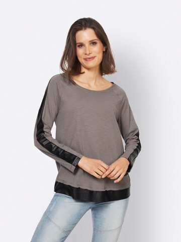 T-shirt heine en gris : devant