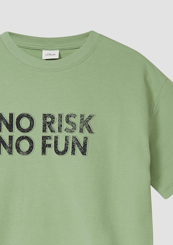 s.Oliver Sweatshirt in Groen