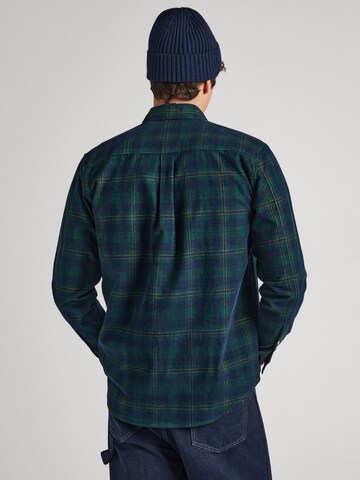 Pepe Jeans Regular fit Button Up Shirt 'CALE' in Blue