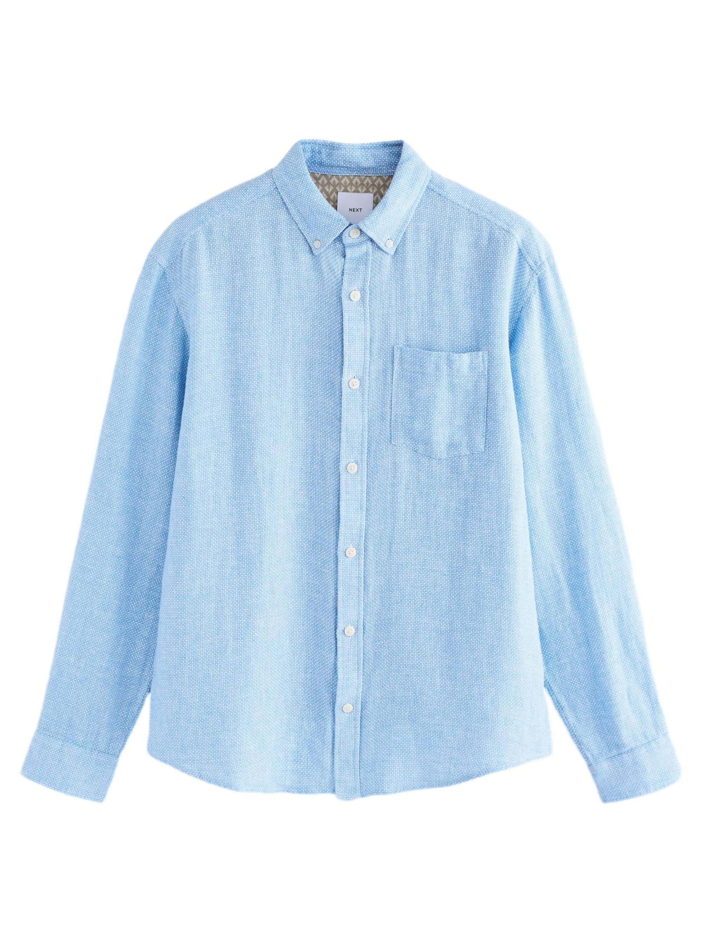 Next - Regular Fit Camisa em azul: frente