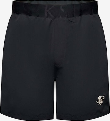 SikSilk Uimashortsit 'Swim Shorts' värissä musta: etupuoli