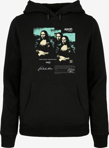 Merchcode Sweatshirt 'APOH - Da Vinci Triple' in Zwart: voorkant