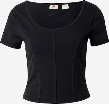 LEVI'S ® Shirt 'Mars Corset Tee' in Schwarz: predná strana