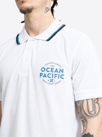 Ocean Pacific Μπλουζάκι 'Manly' σε λευκό