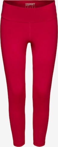 Skinny Pantalon ESPRIT en rouge : devant