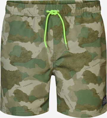 Petrol Industries Swim Trunks 'Tahiti' in Green: front