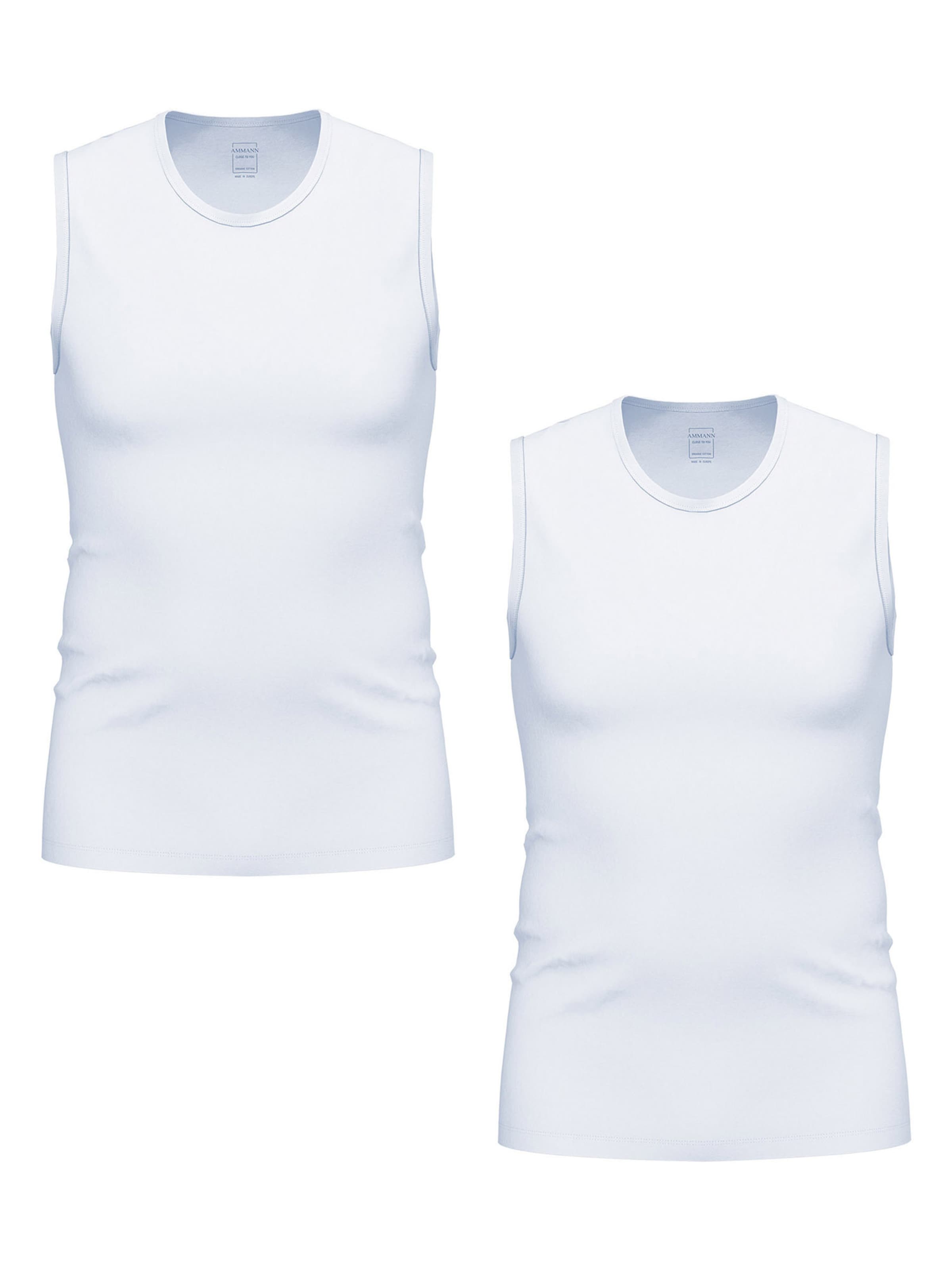 Maillot de corps ' Close To You ' Ammann en blanc : devant
