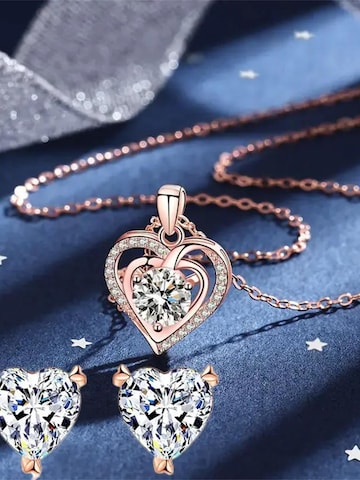 Staufergold Jewelry Set 'Schmuckset „Herz Duo“' in Gold: front