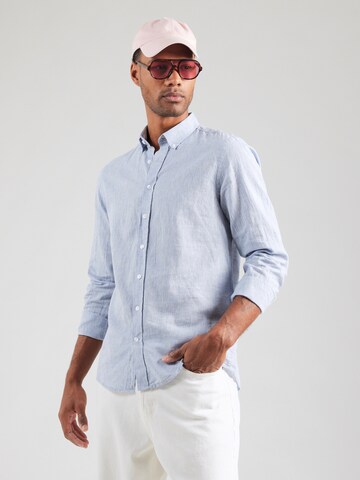 Regular fit Camicia di Lindbergh in blu: frontale