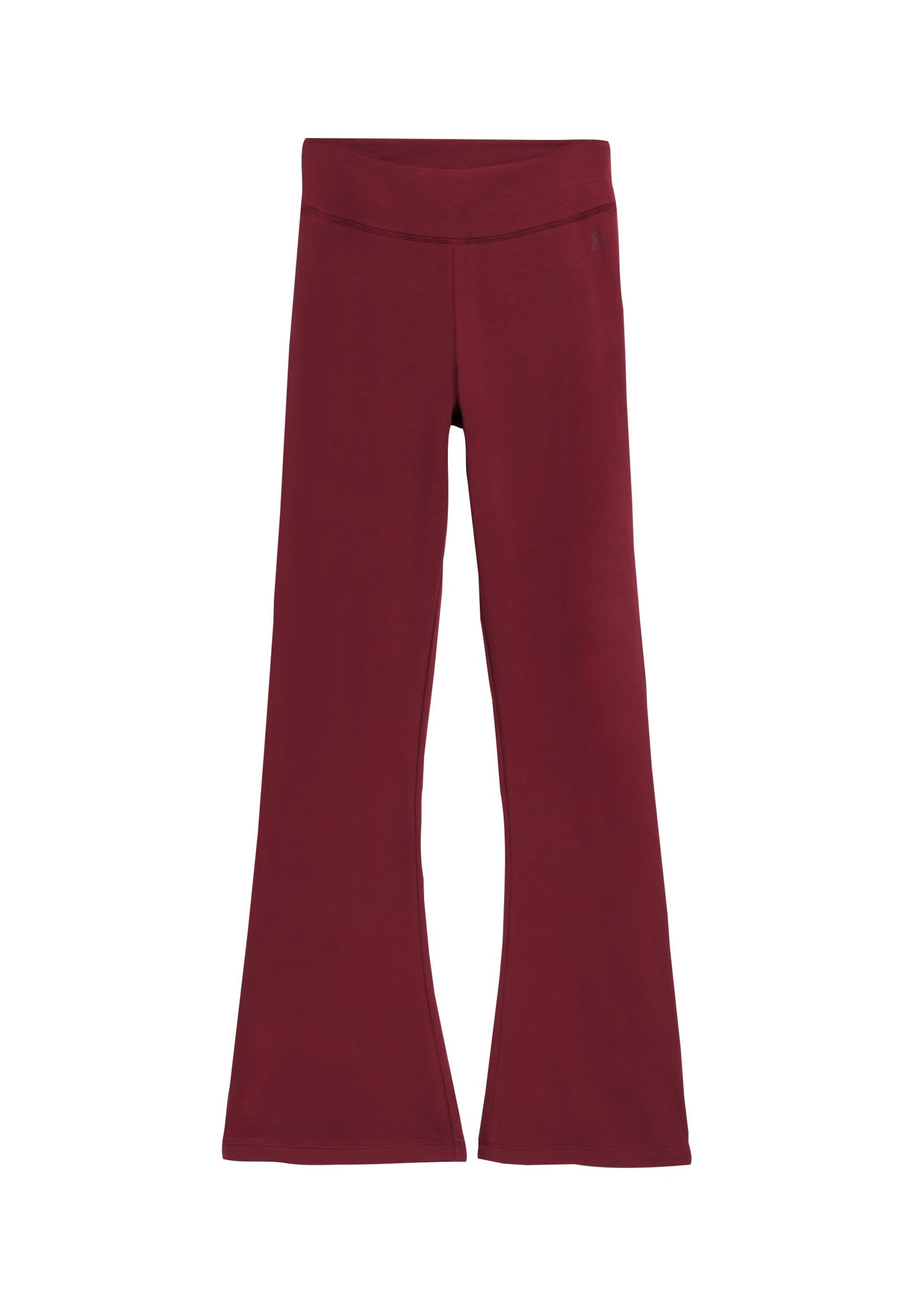 Coupe slim Leggings 'REHMAA' ARMEDANGELS en rouge : devant