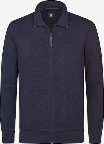 Petrol Industries Strickjacke 'Bighorn' in Blau: Vorderseite