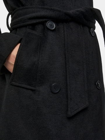 OBJECT Ανοιξιάτικο και φθινοπωρινό παλτό 'Clara' σε μαύρο