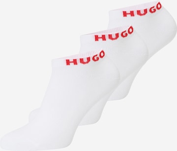 Chaussettes HUGO Red en blanc : devant