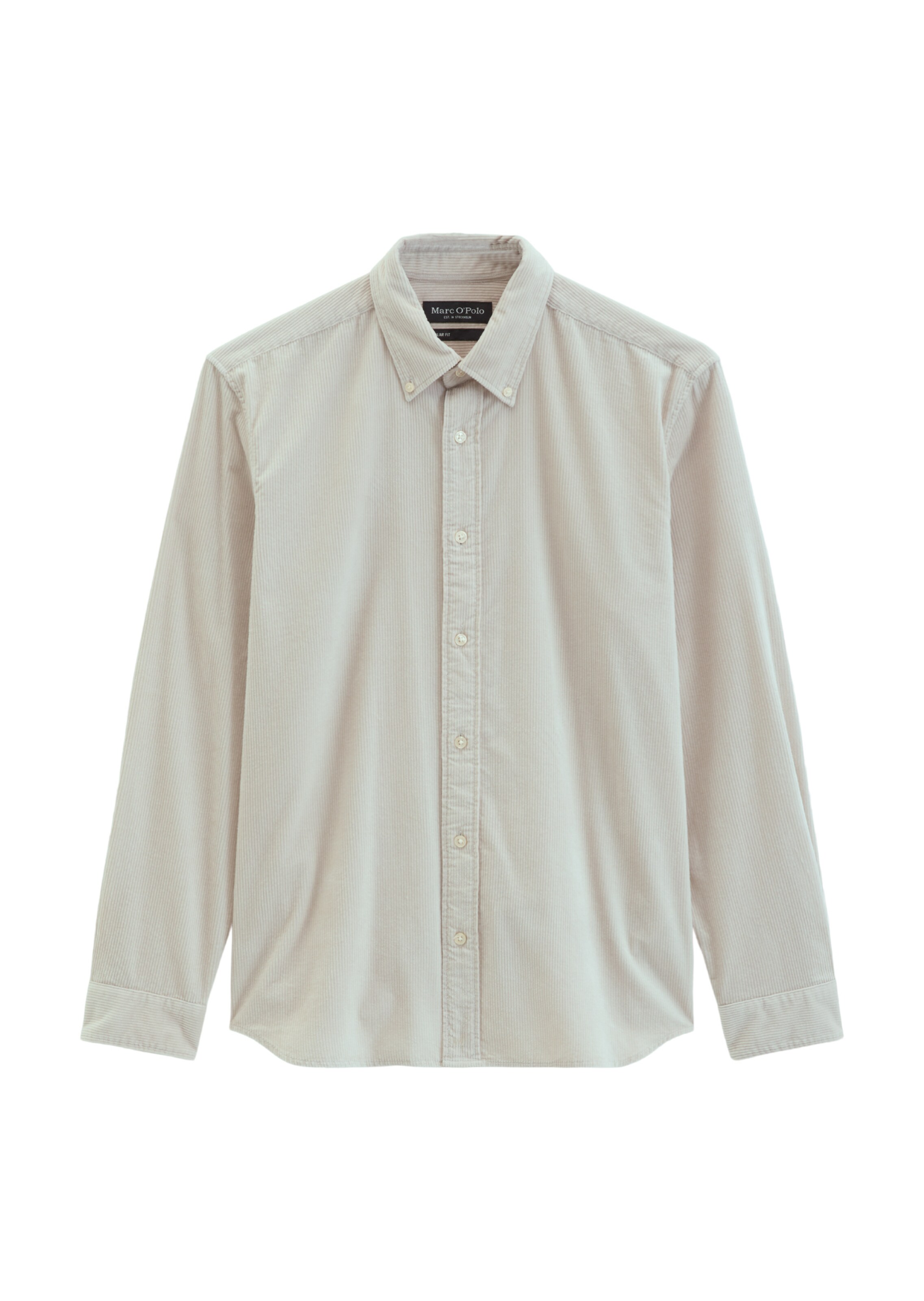 Marc O'Polo Button Up Shirt in Beige: front