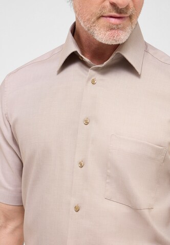 ETERNA Regular fit Button Up Shirt in Beige
