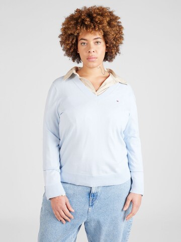 Tommy Hilfiger Curve Pullover i blå: forside