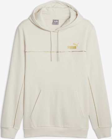 PUMA Sportsweatshirt 'ESS+ MINIMAL GOLD' i hvit: forside