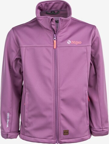 ZigZag Performance Jacket 'Anakin' in Purple: front