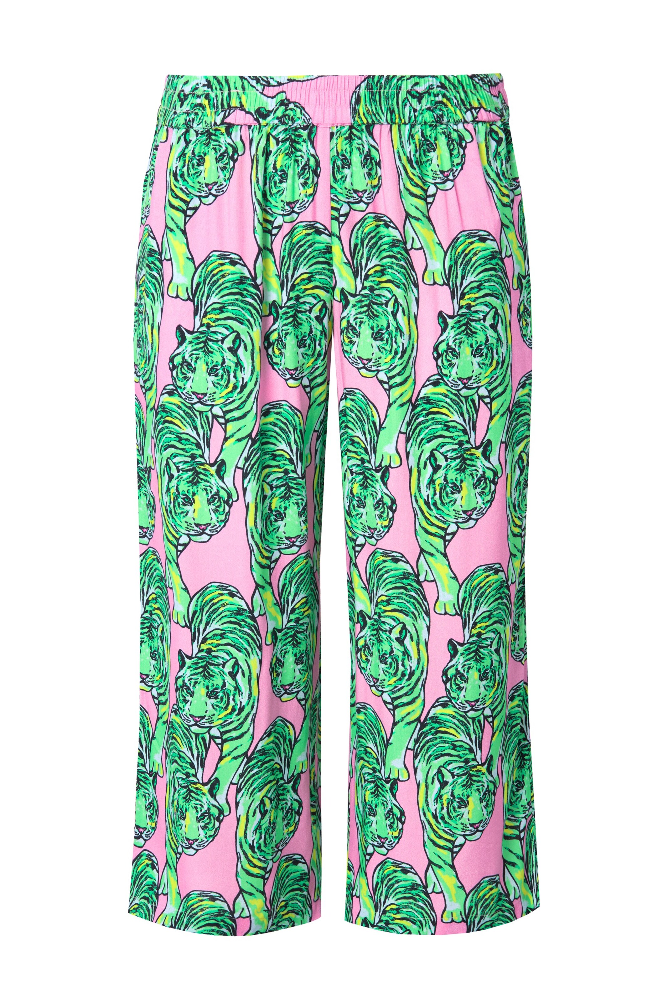 Angel of Style Wide leg Broek in Groen: voorkant