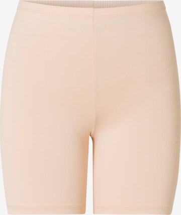 BASE LEVEL CURVY Skinny Pants in Beige: front