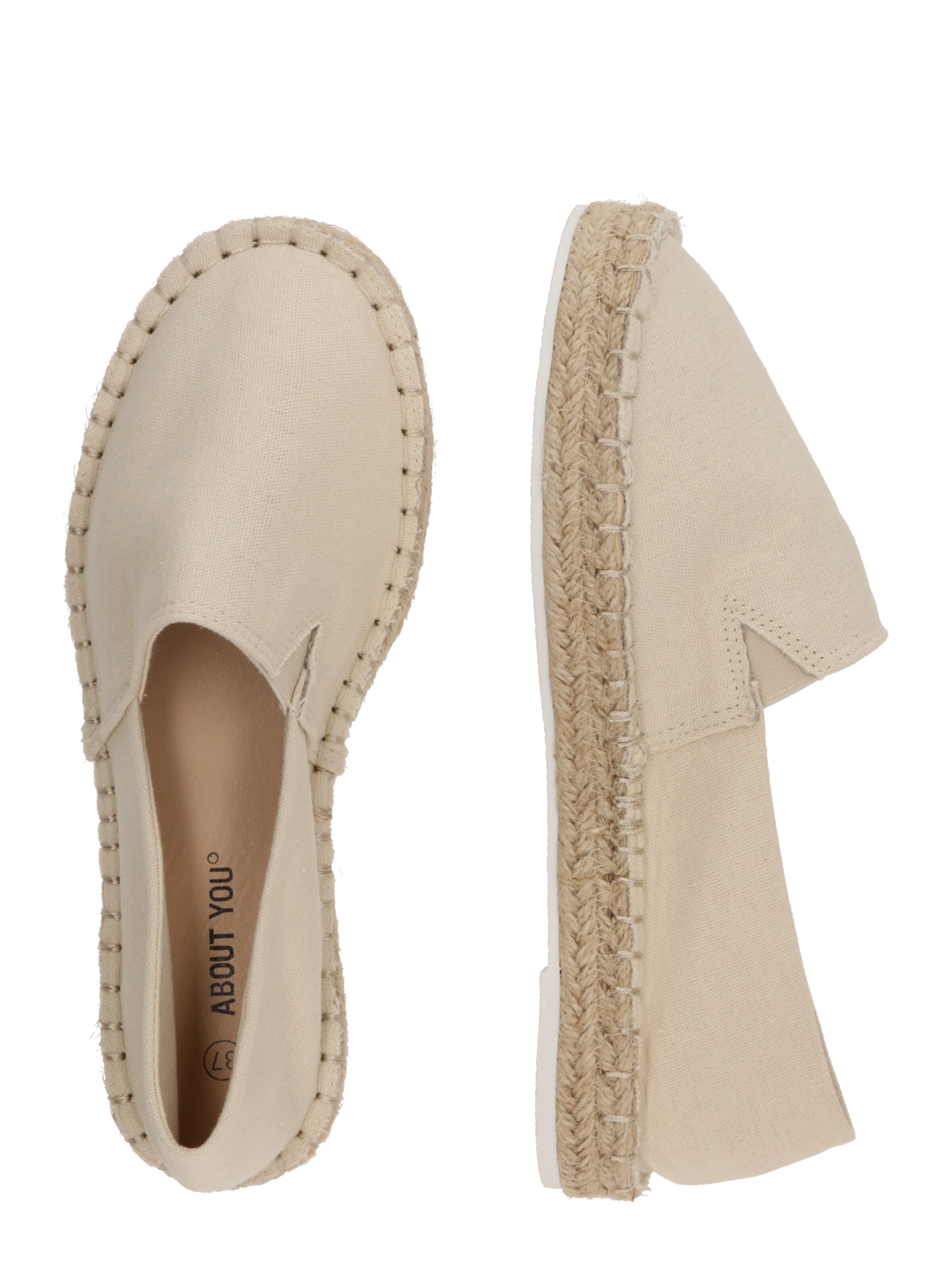 Espadrilles 'Felicitas' ABOUT YOU en beige