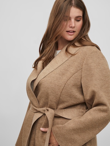 Vila Curve Between-Seasons Coat 'Juice' in Brown