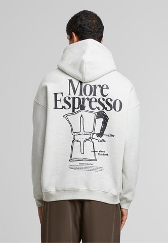 Sweat-shirt 'More Espresso' Another Cotton Lab en blanc : devant