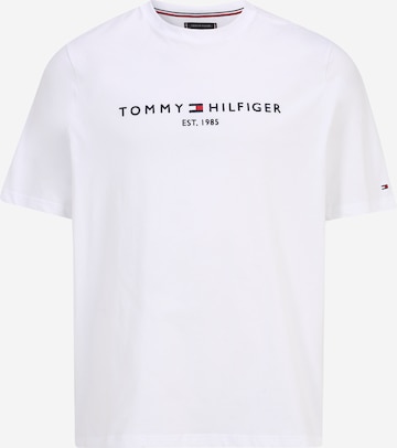 Tommy Hilfiger Big & Tall Tričko – bílá: přední strana