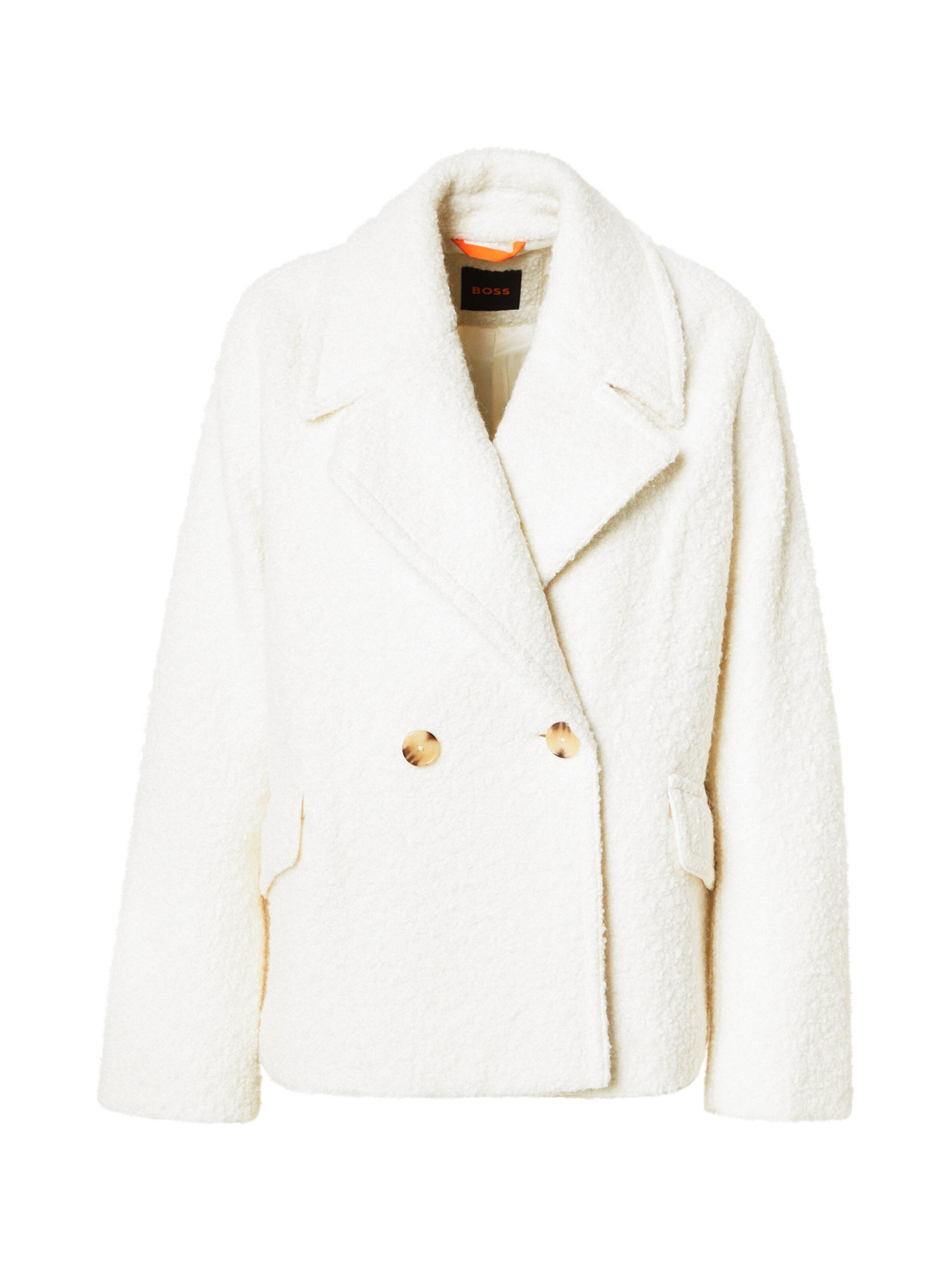 Cappotto di mezza stagione di BOSS in bianco: frontale