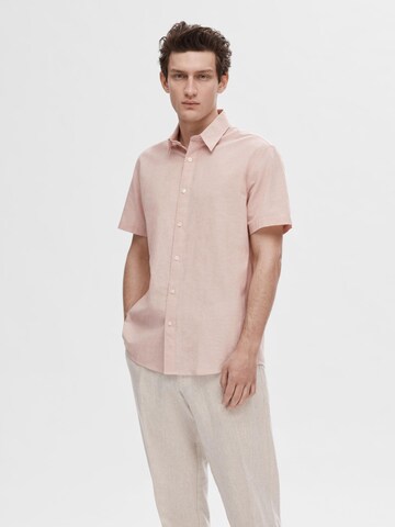 SELECTED HOMME Regular fit Overhemd in Roze: voorkant