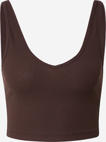 WEEKDAY Top in Brown: front