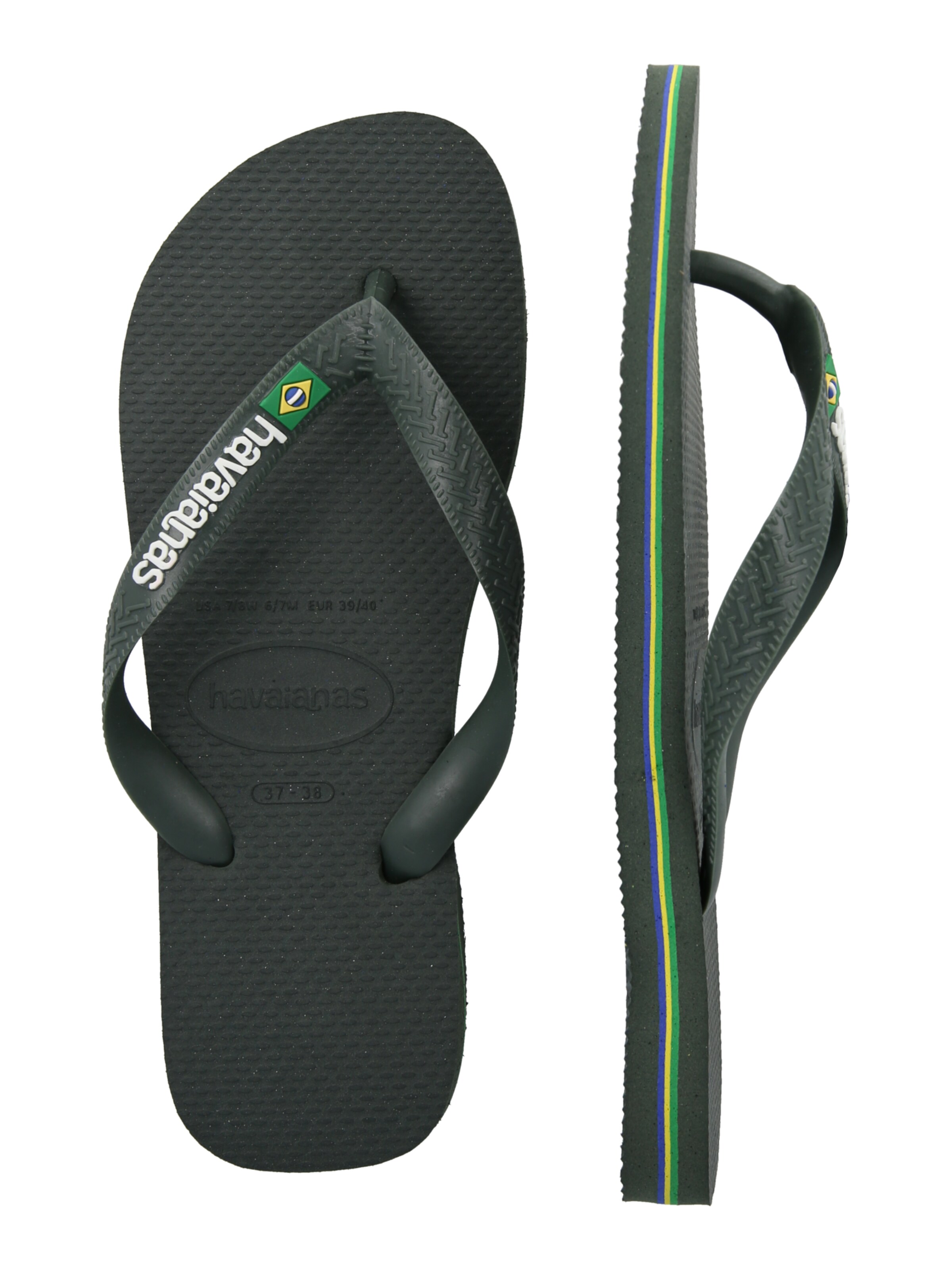 HAVAIANAS Japonke 'BRASIL' | zelena barva
