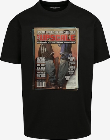 MT Upscale - Camisa 'Upscale Magazine' em preto: frente