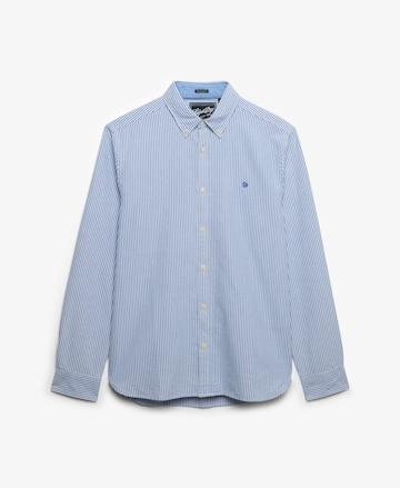 Superdry Comfort fit Button Up Shirt 'Oxford Preppy' in Blue