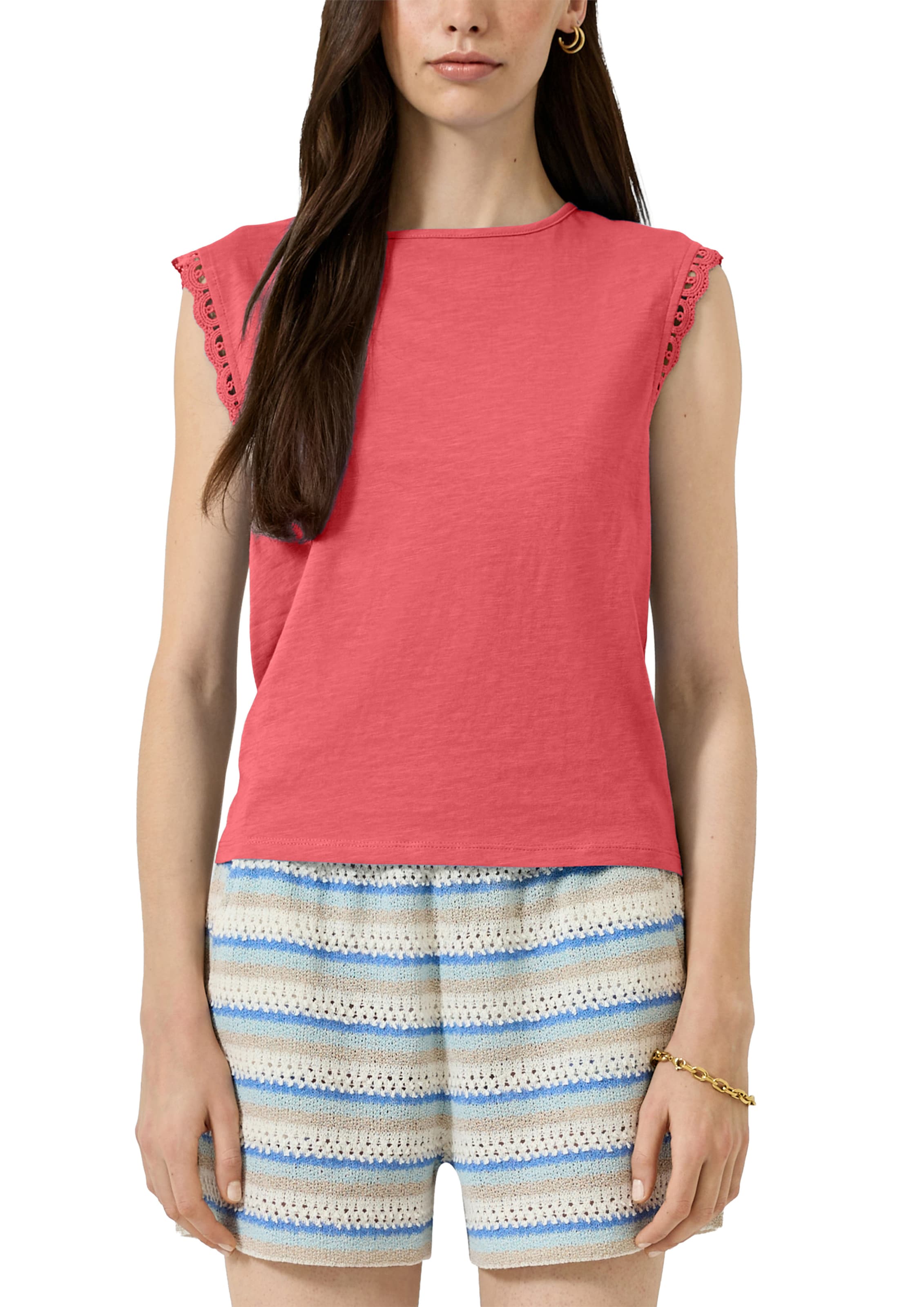 QS T-Shirt in Rot