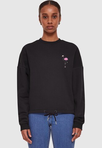 Merchcode Sweatshirt in Zwart: voorkant