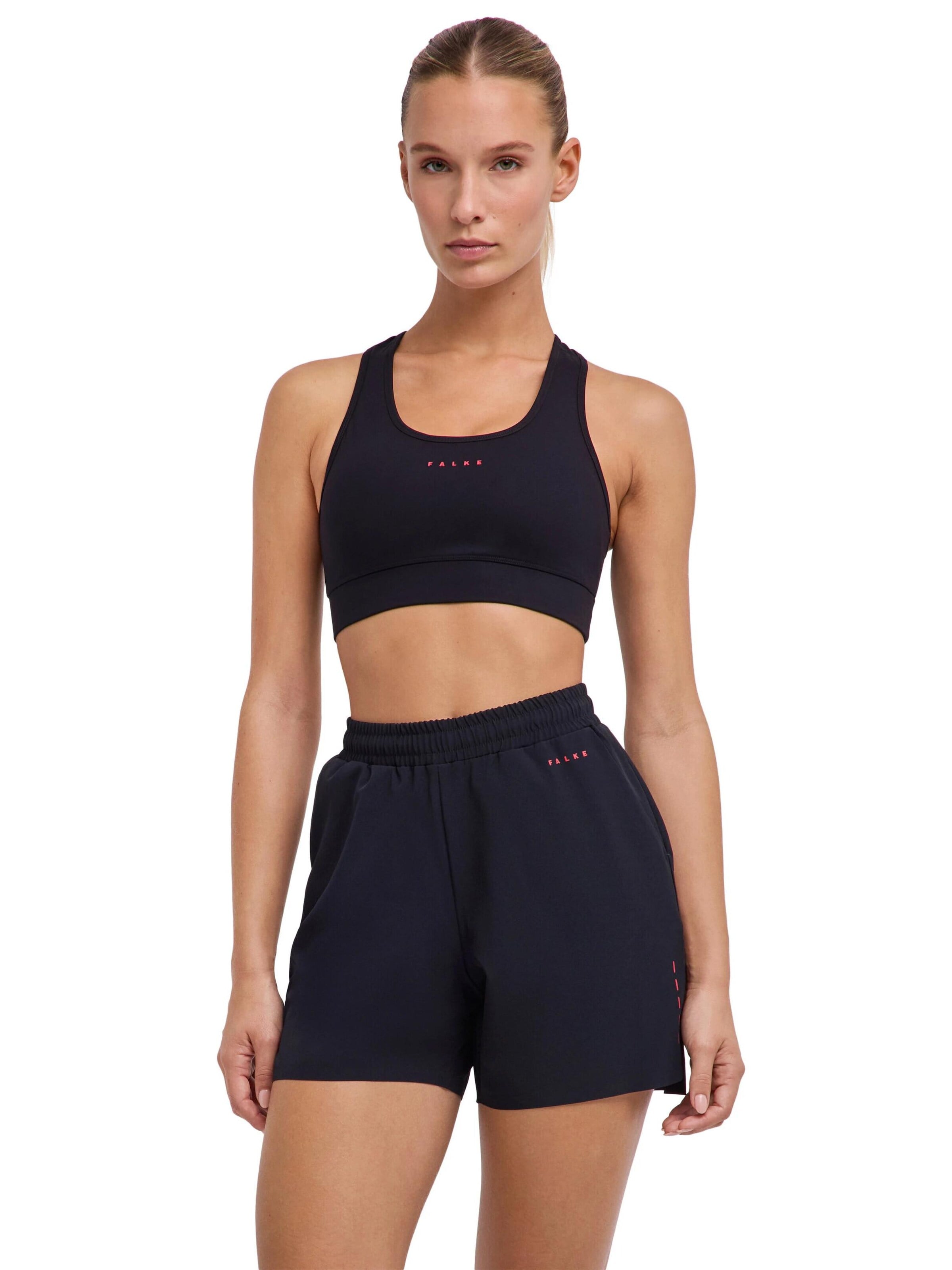 FALKE Bustier Sport-BH in Schwarz: Vorderseite