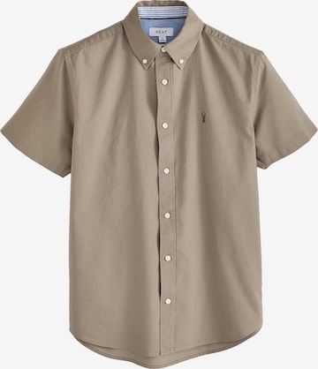Next Button Up Shirt in Beige: front