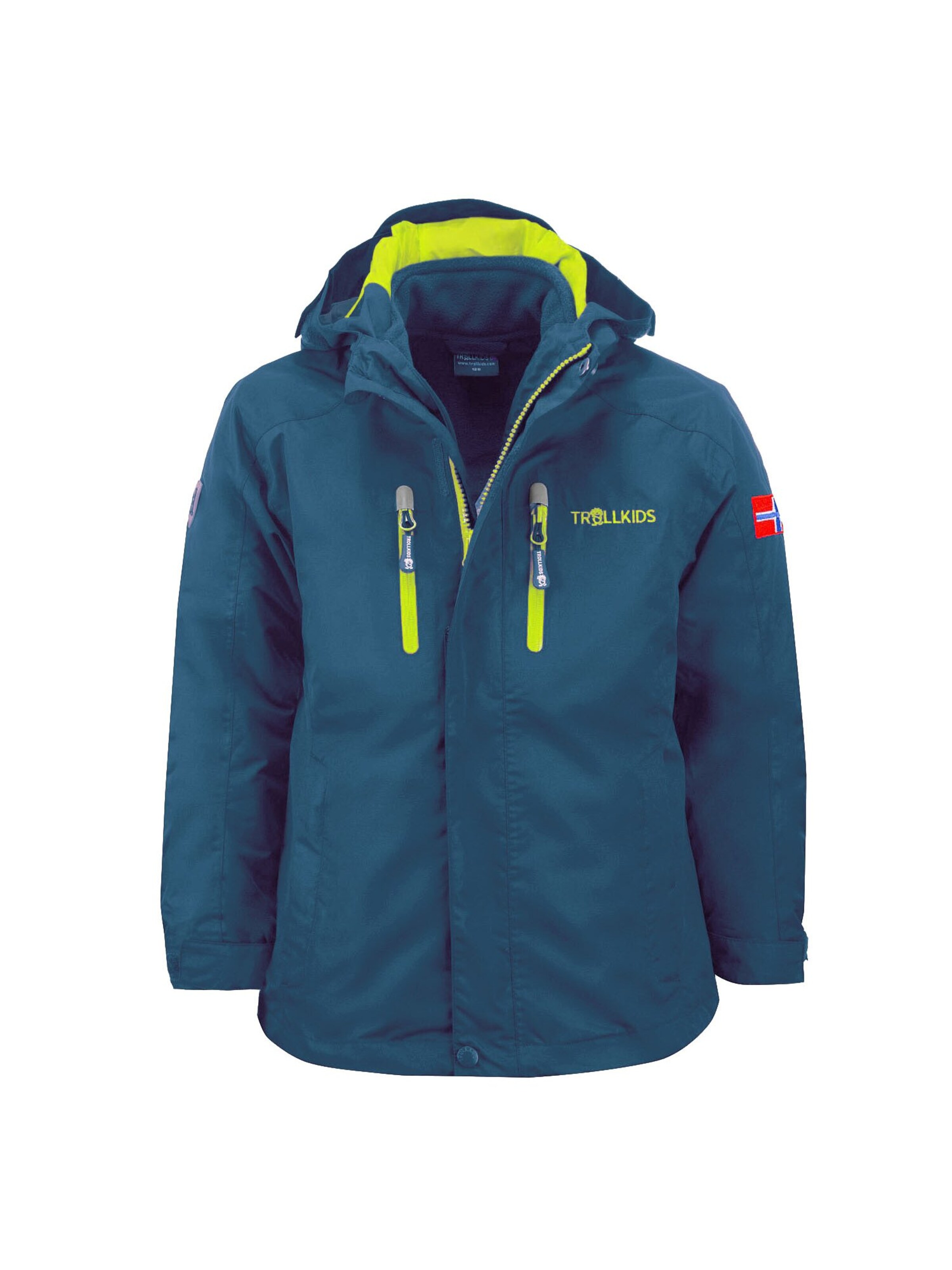 TROLLKIDS Outdoor jacket in Green: front