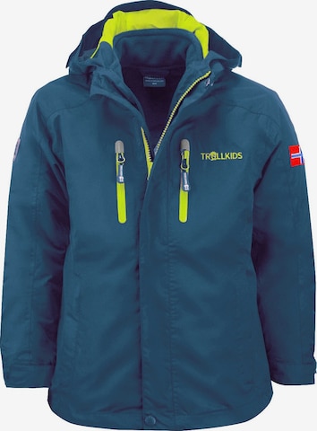 TROLLKIDS Outdoor jacket in Green: front