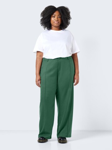 Noisy May Curve Wide leg Trousers 'Pinola' in Green