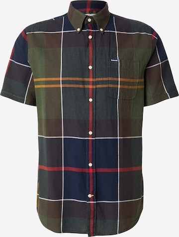 Barbour Regular Fit Paita 'Douglas' värissä vihreä: etupuoli