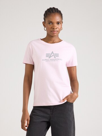 ALPHA INDUSTRIES Футболка в Лиловый: спереди