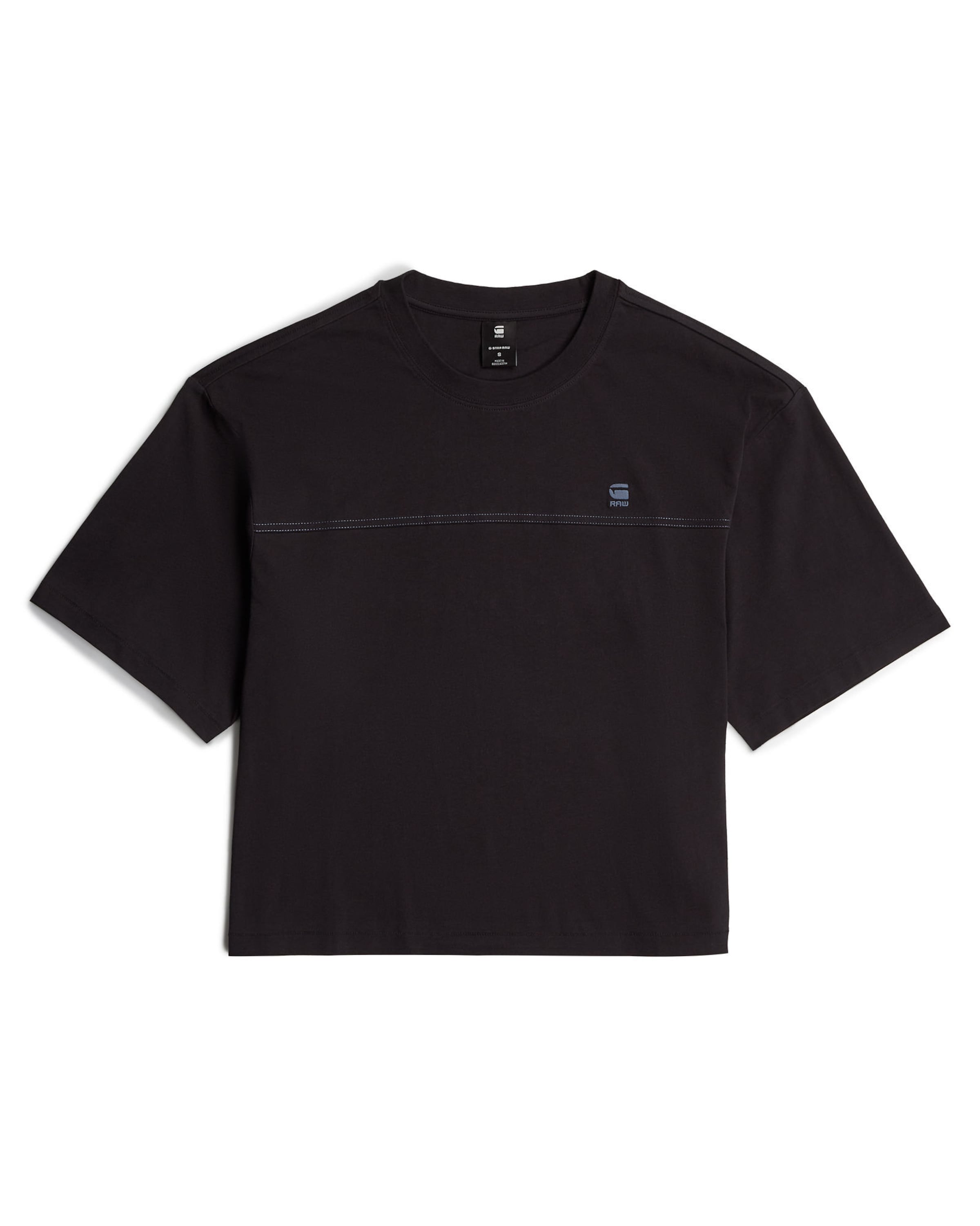T-shirt 'Horizontal Seam' G-STAR en noir : devant