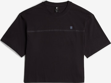 T-shirt 'Horizontal Seam' G-STAR en noir : devant