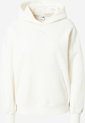 PUMA Sweatshirt 'Classics' in Wit: voorkant