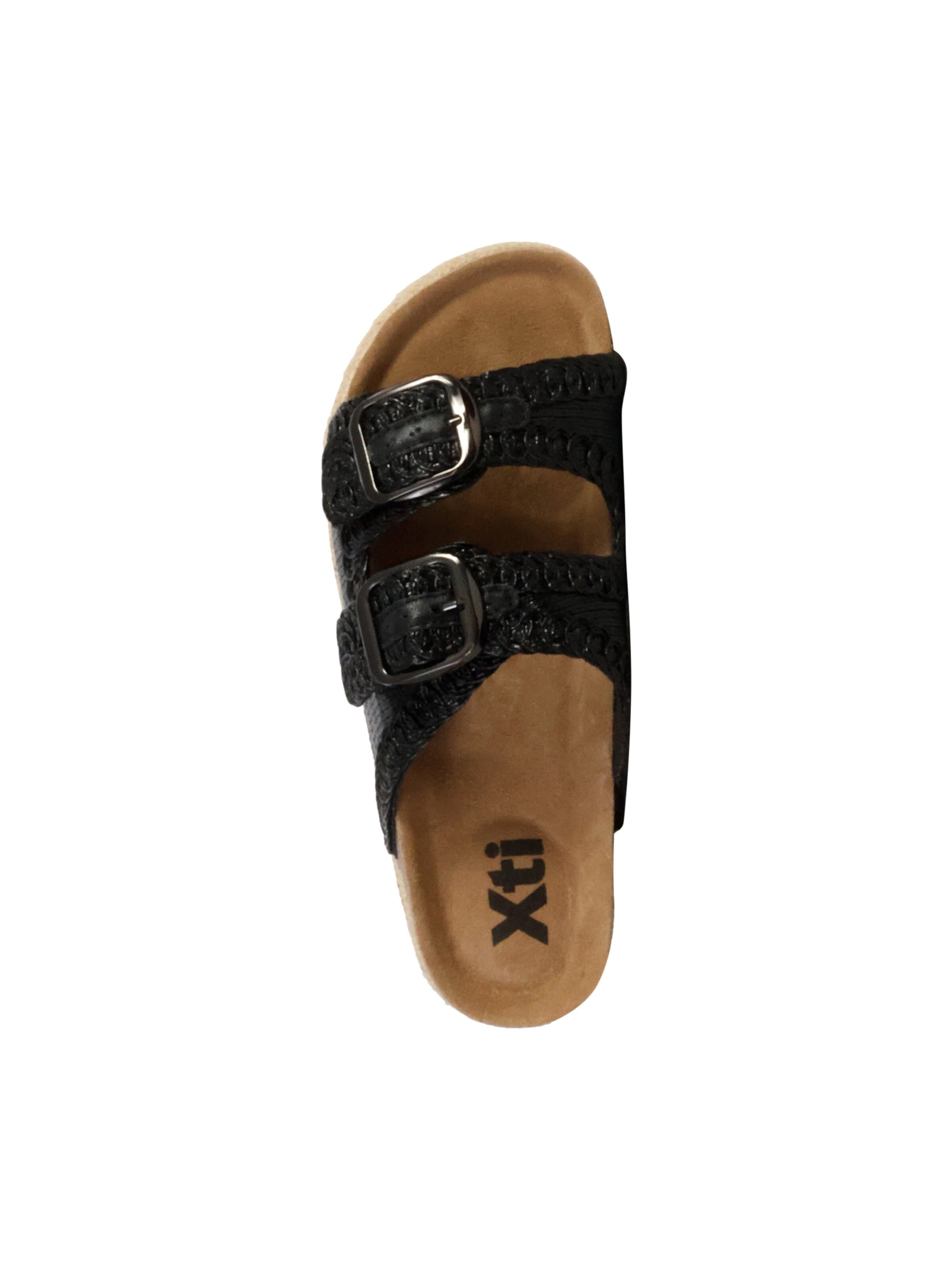 Xti Sandale 'Ledersandalen'‌‌‌‌‌‌‌ in Schwarz